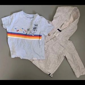 EUC GymboreeHoodie+GapPawPatrol Shirt/12-18M